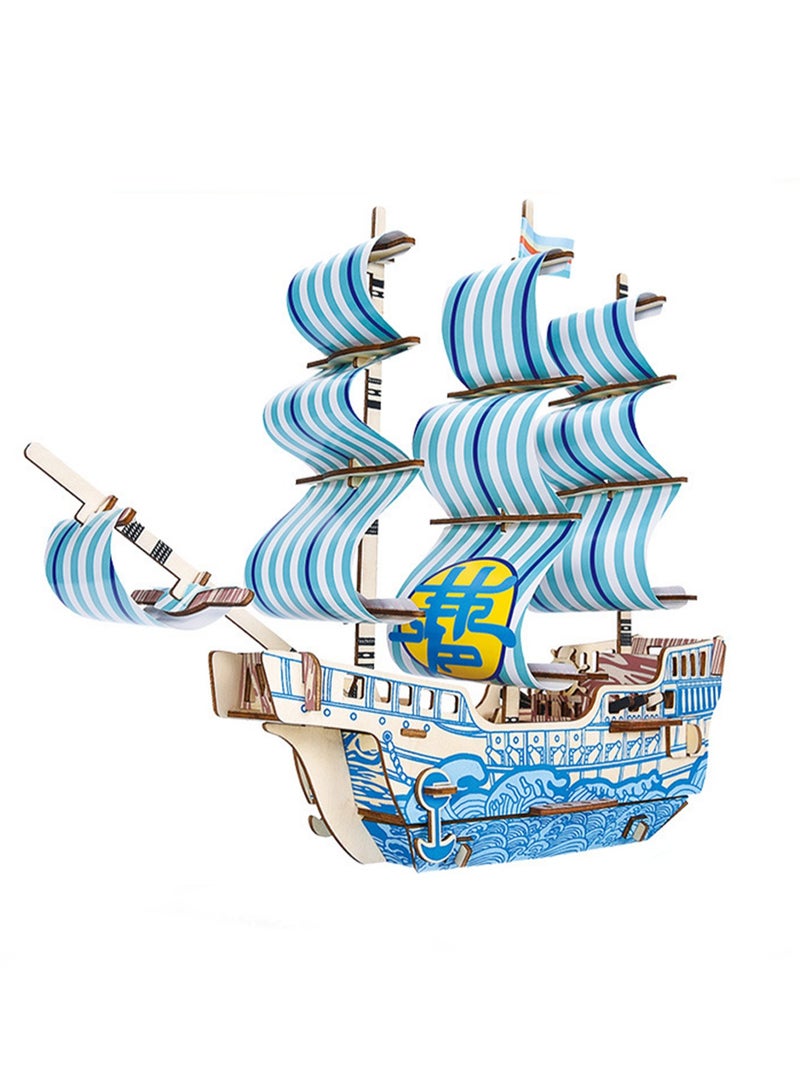 Children's Educational Assembly Toy Wooden 3D Puzzle Dream - Image 1